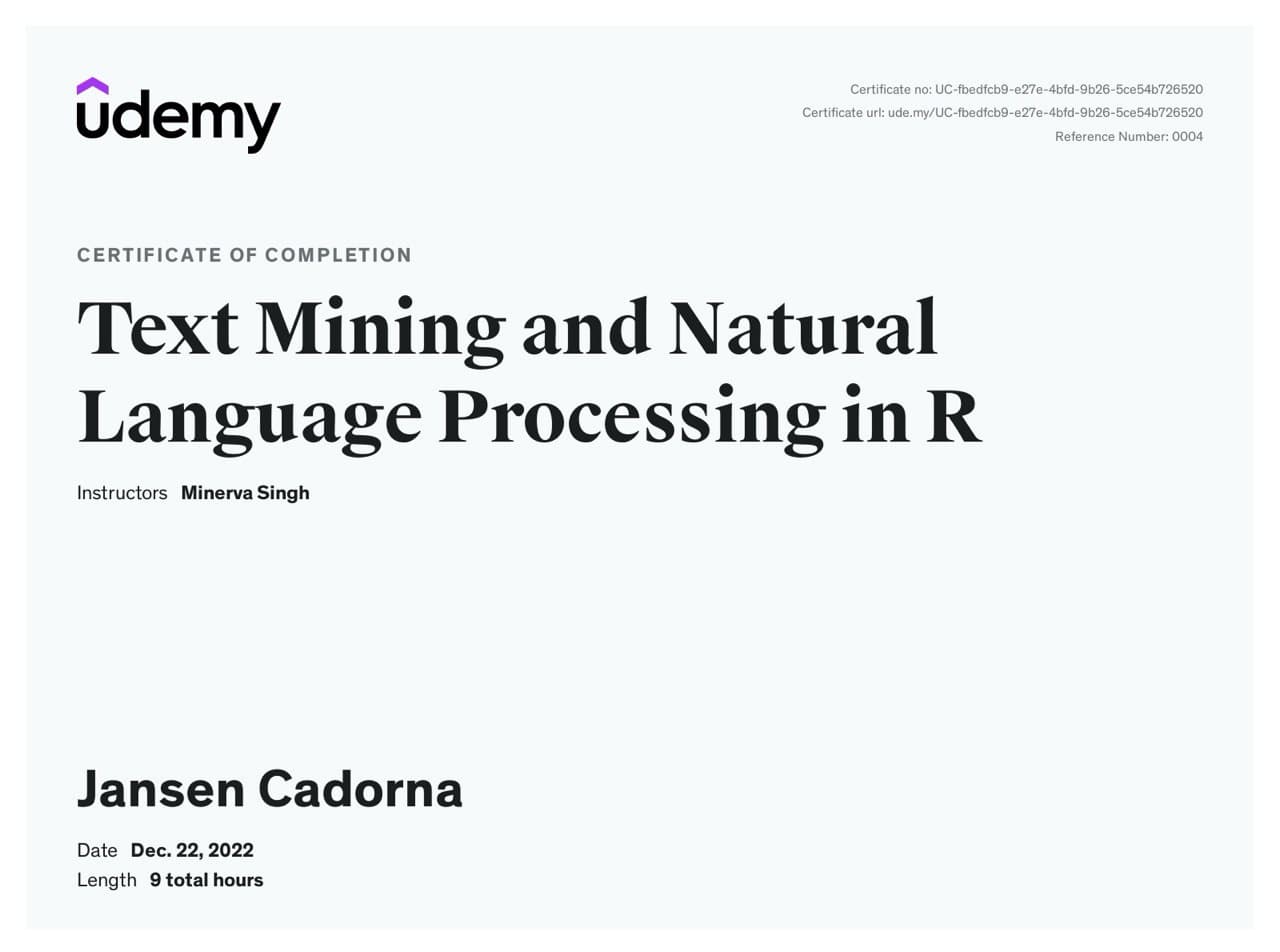 Text Mining in R