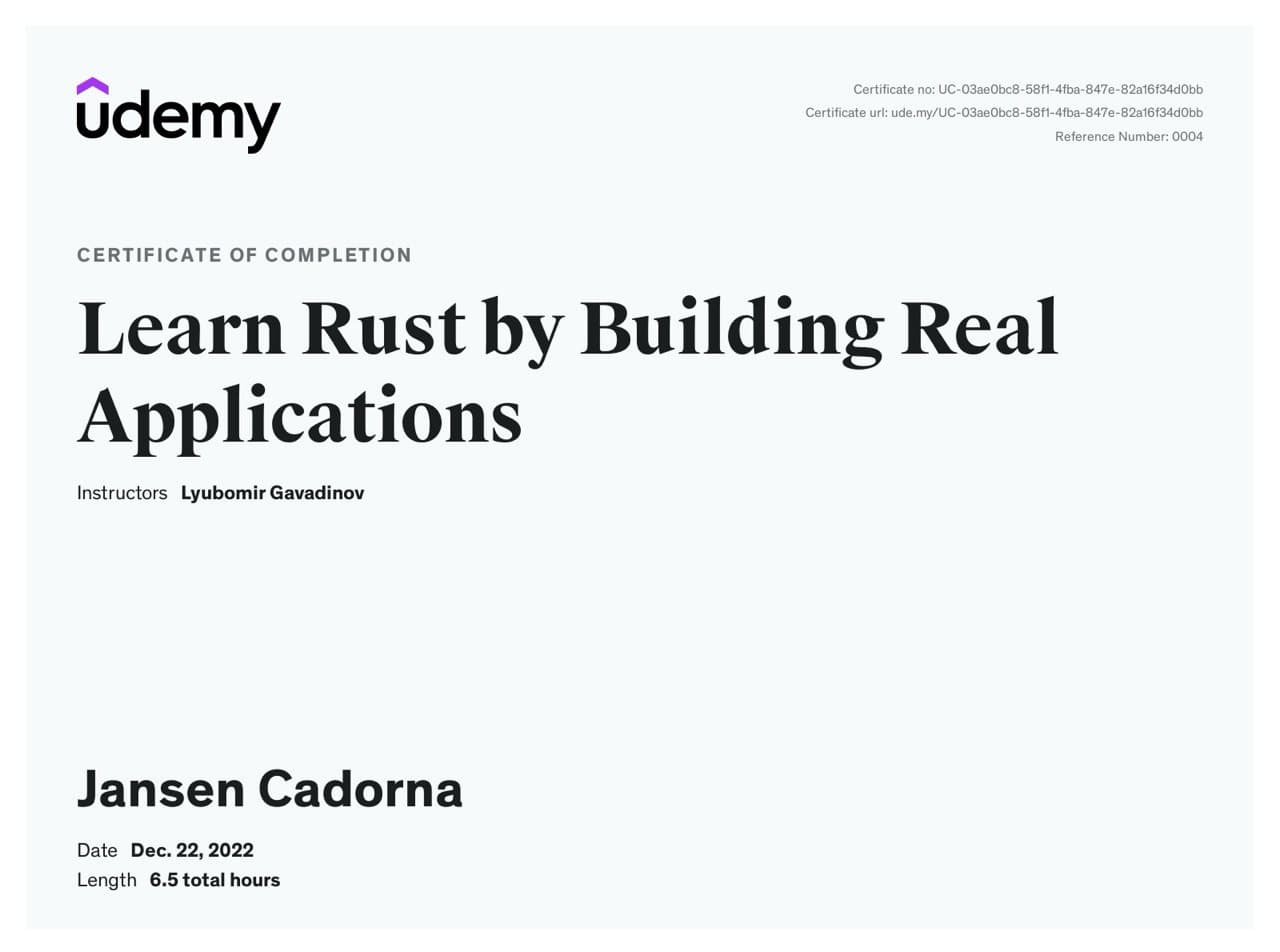 Rust Development