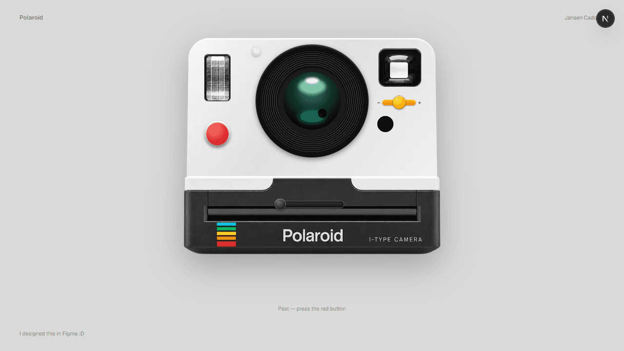 Polaroid experiment screenshot